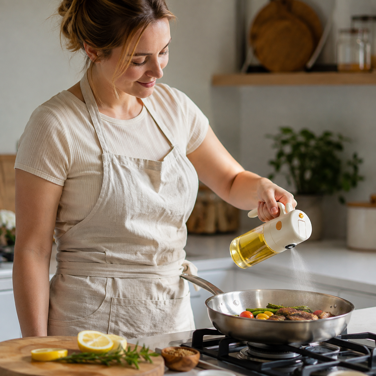 🌿 Kitchen Essential | Glass | Cooking Counter | Home Chef | Dual-Mode Pouring