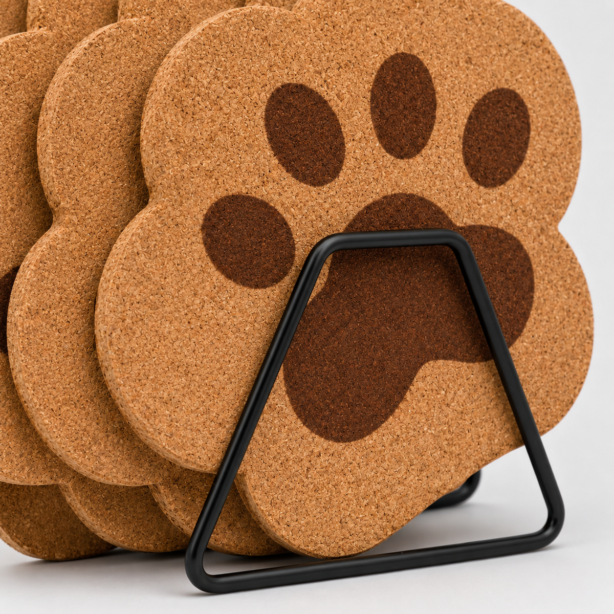 🐾 Drink Coasters | Cork Dining Cat-Lovers | Playful Paw Charm