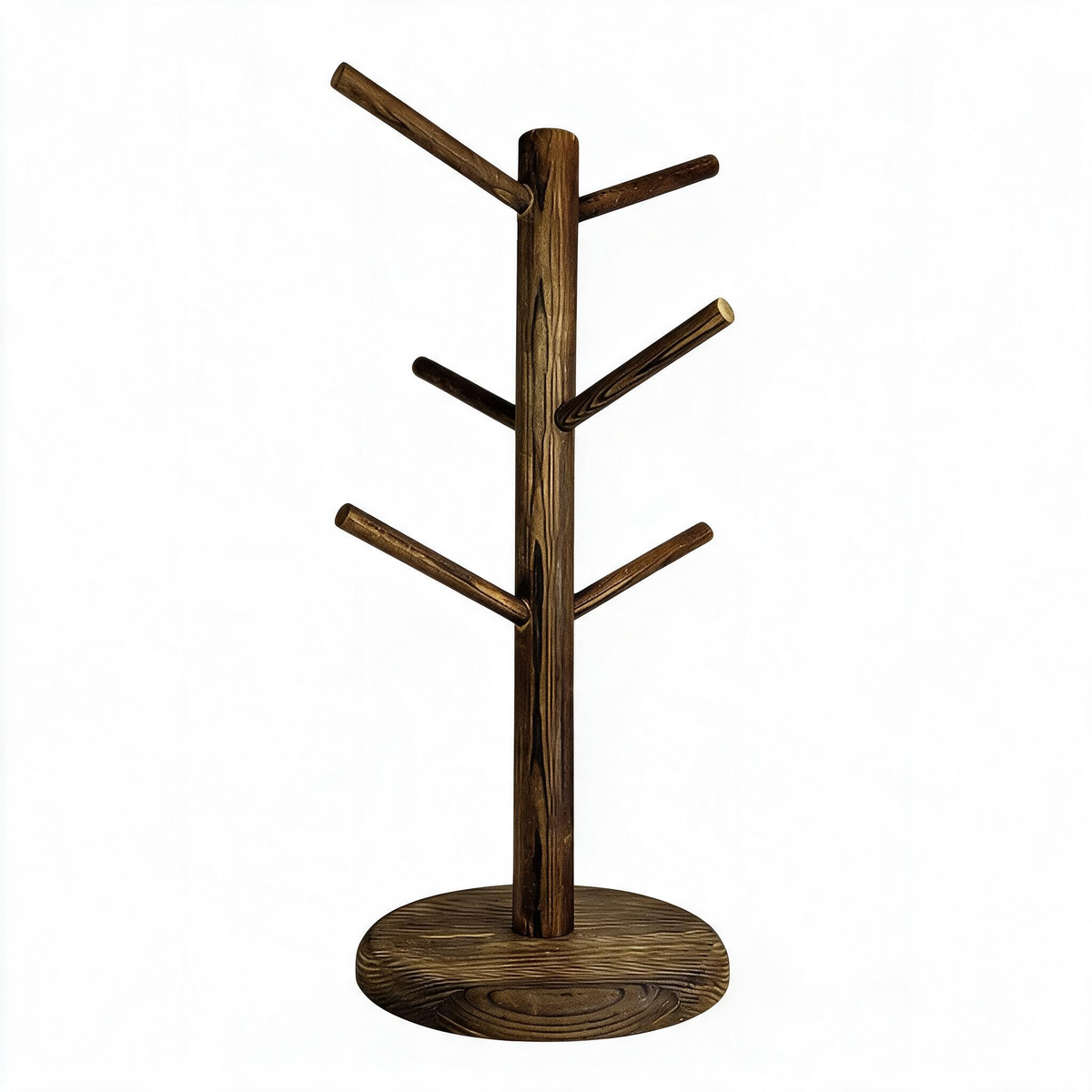 ☕ Mug Tree | Wood Kitchen Coffee Lovers | Rustic Display