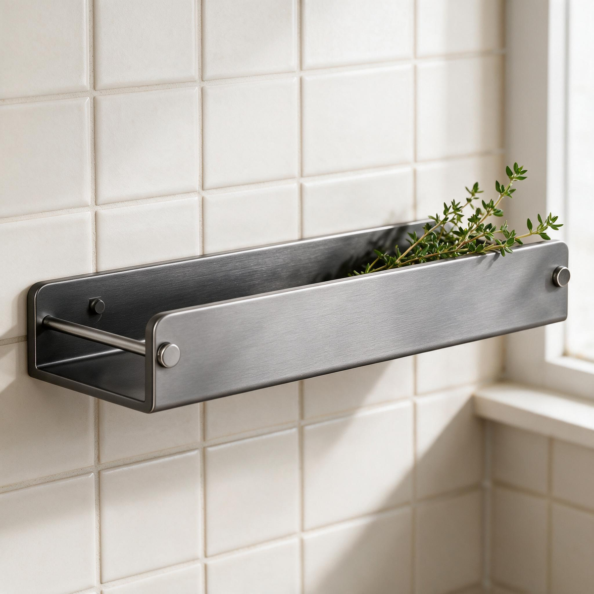 🧂 Spice Shelf | Stainless Kitchen Cooks | Sleek Wall-Mounted Storage