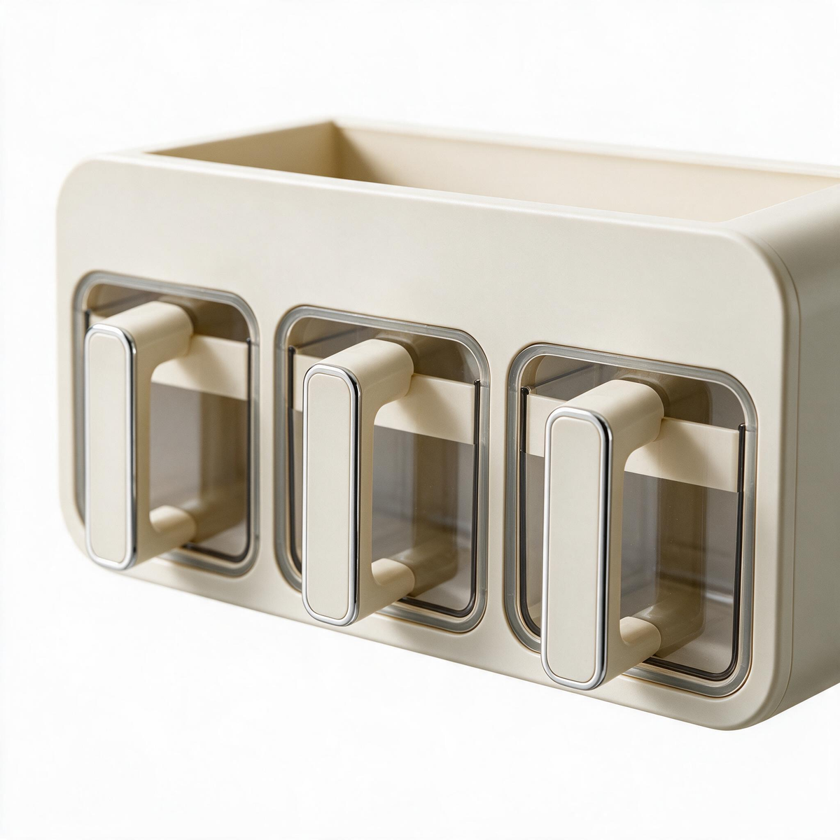 🧂 Spice Rack | Plastic Kitchen Cooks | Cream Drawer Storage