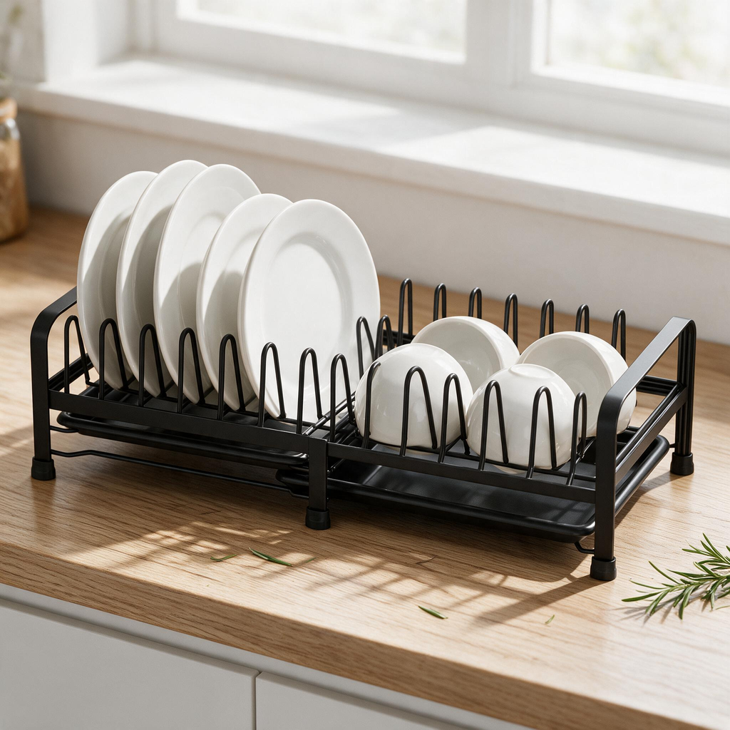 🍽️ Dish Rack | Metal Kitchen Families | Expandable Countertop Order