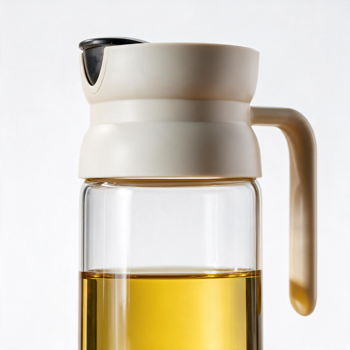 🫒 Oil Dispenser | Glass Kitchen Home-Cooks | Cream Modern Pouring